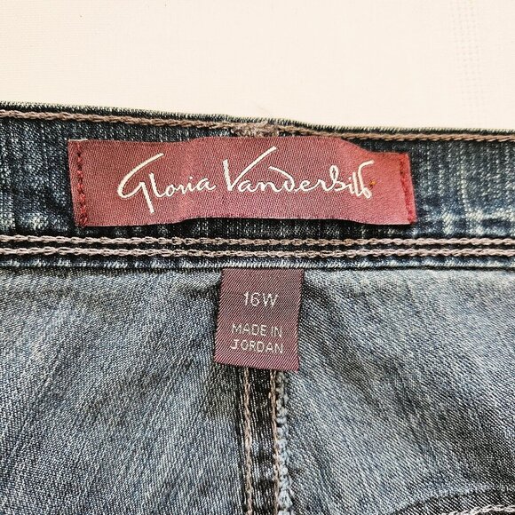 Gloria Vanderbilt Plus Size Everyday Casual Denim Bermuda Shorts Size16W - Picture 5 of 5